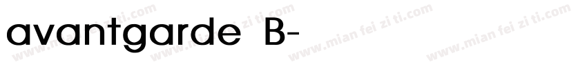 avantgarde B字体转换